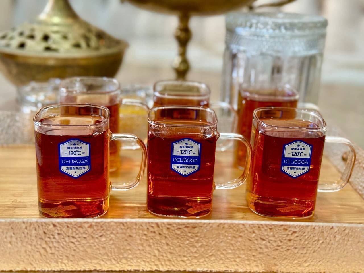 لیوان پیرکس مربعی برند deli