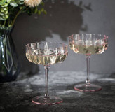 دسرخوری بلوری پایه دار ۴تایی برند deli glass