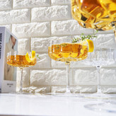 دسرخوری بلوری پایه دار ۴تایی برند deli glass