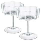 دسرخوری بلوری پایه دار ۴تایی برند deli glass