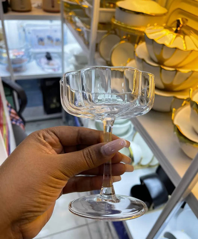 دسر خوری پایه دار ۶تایی deli glas