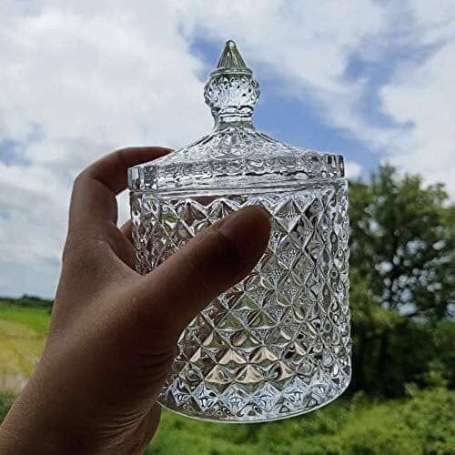 قندان و شکلات خوری بلوری تراشدار وارداتی