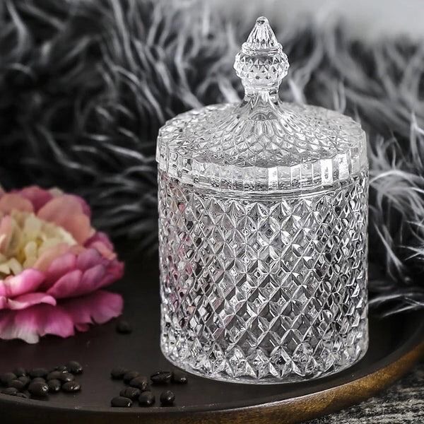 قندان و شکلات خوری بلوری تراشدار وارداتی
